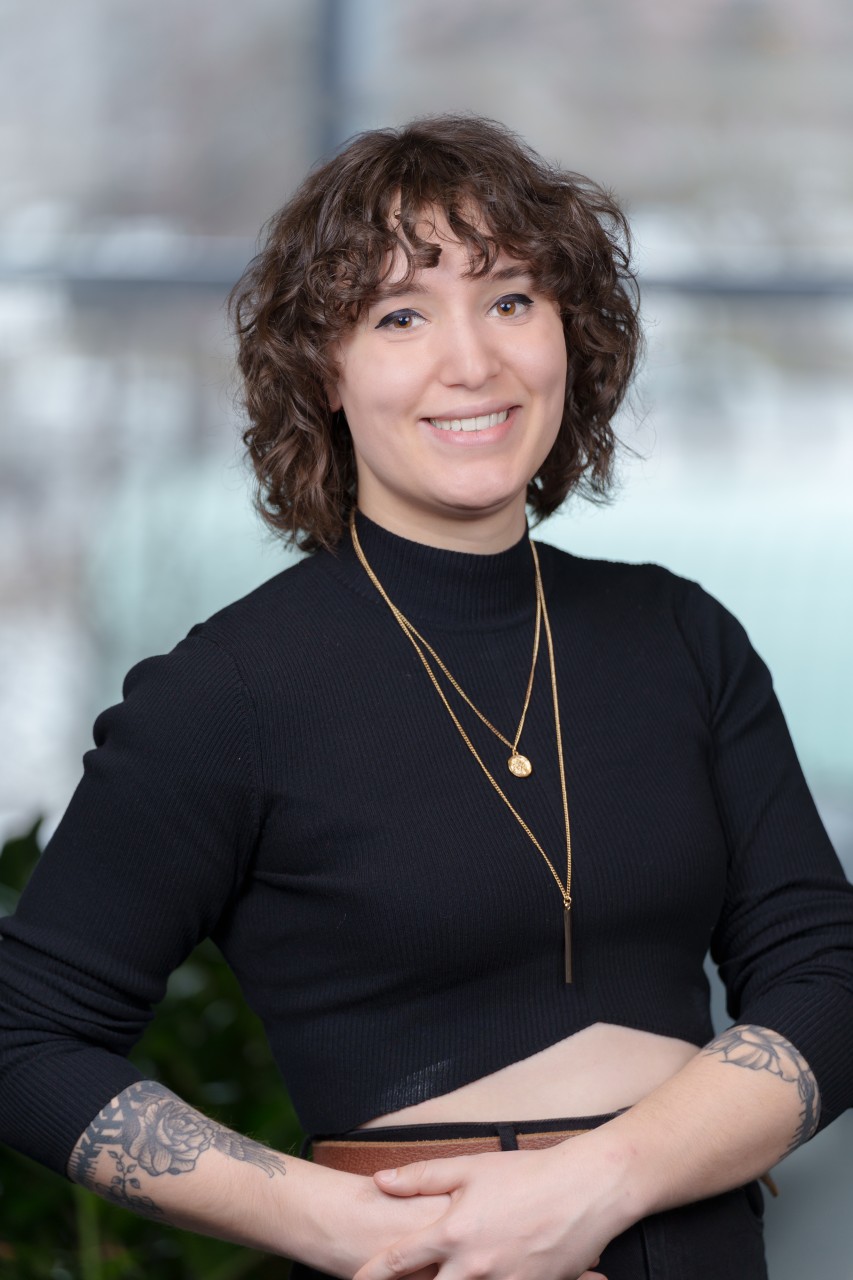 A photo of the designer, Nicole Calzavara