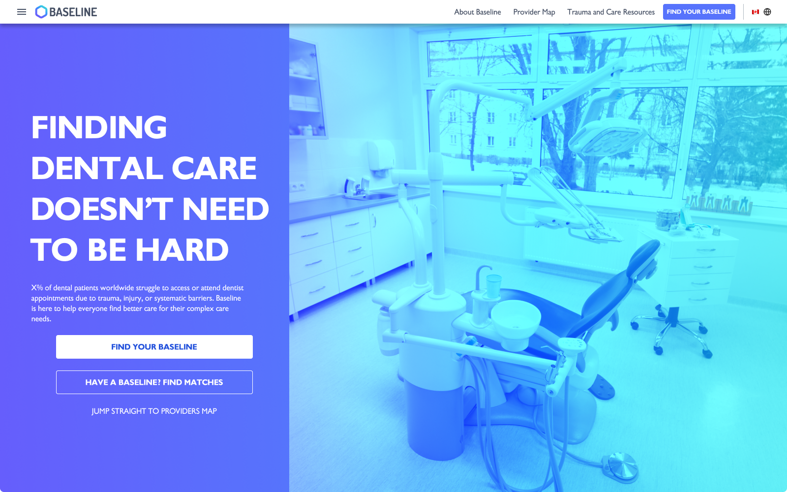 The home page for Baseline