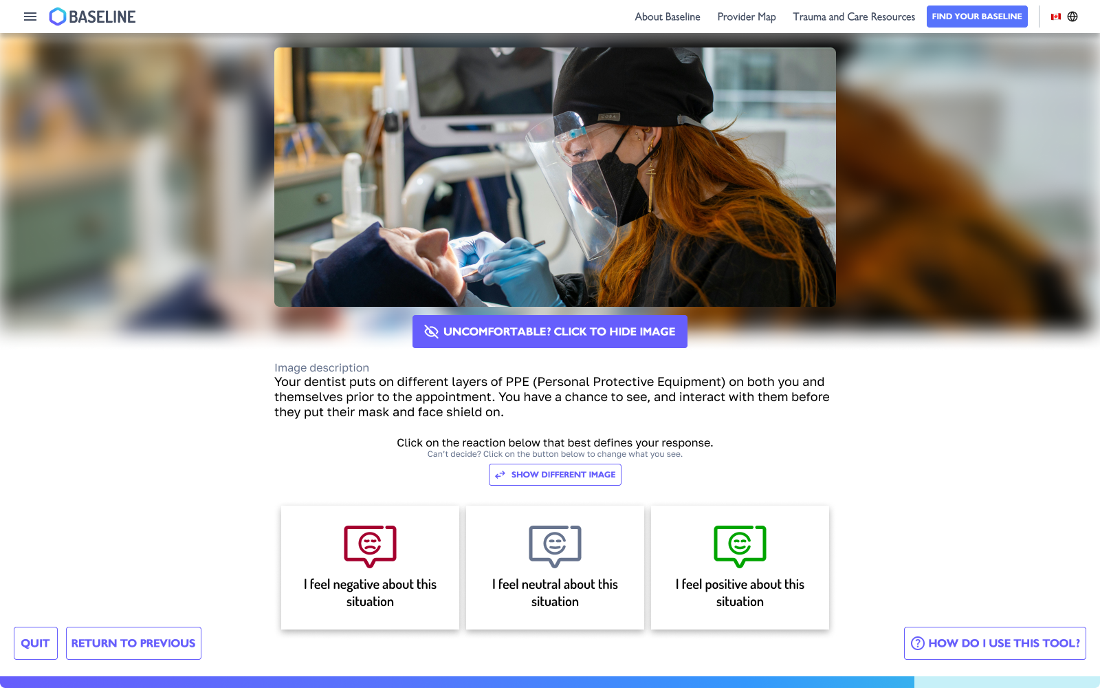 A image of the Baseline onboarding process.