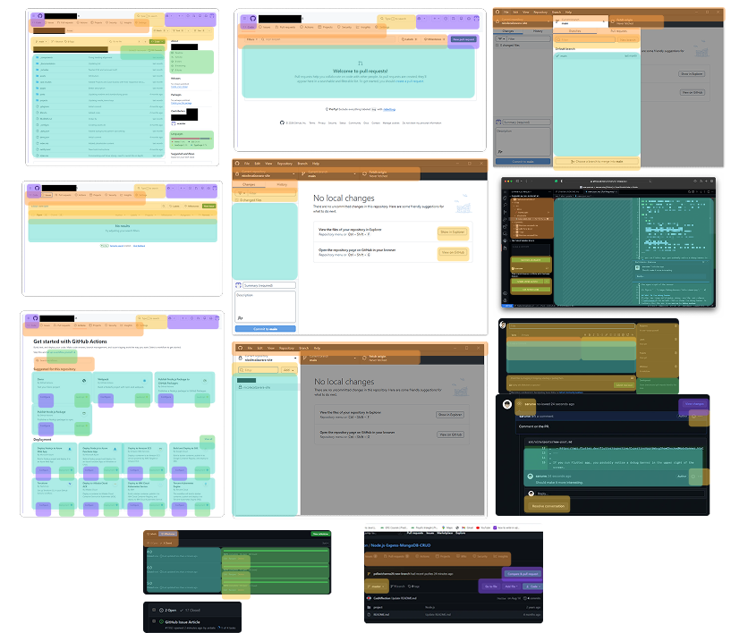 A showcase of some of the interfaces I worked on for Trax